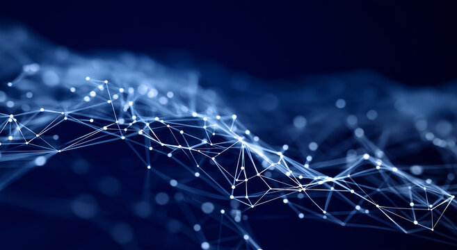 Abstract Digital Network Background with Global Communication Concept