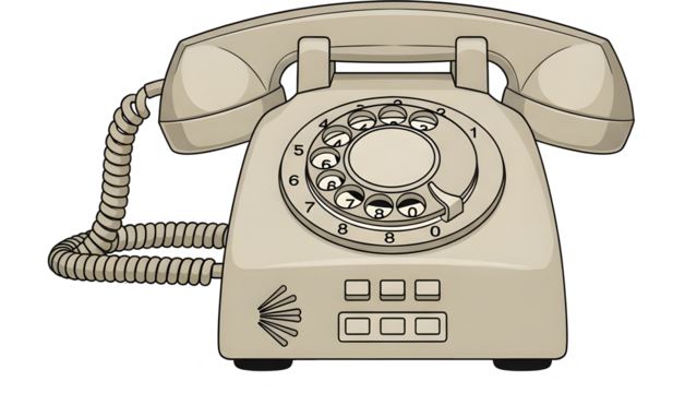 Desk Phone Vector Icon (Dial Phone)