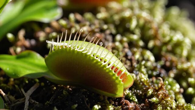 Venus Flytrap Captures Insect A Detailed Look at Carnivorous Plants.