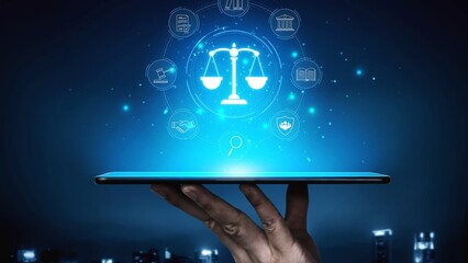 Justice system ensures legal governance and fairness. Justice system protects rights, system...