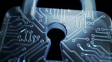 digital lock cybersecurity data protection - Powered by Adobe