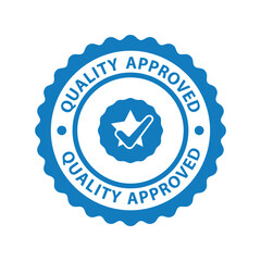 Premium quality approved certified seal badge icon Vector
