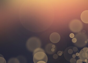 Abstract Aesthetic Warm Sunset Bokeh On Gradient Background