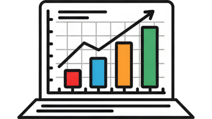 Data Analysis Vector Icon (Bar Graph)
