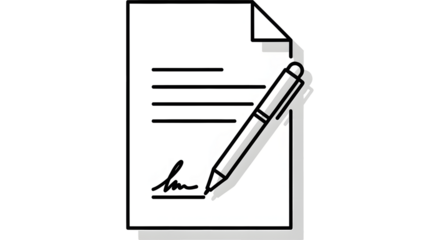 Pen and Paper Vector Icon