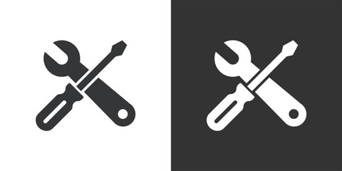 Tools icon. Solid glyph series icon