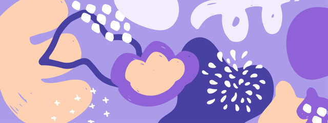 Vibrant Abstract Background with Organic Shapes