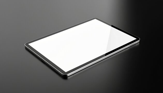 Dark Mode Tablet Mockup — Premium Black Studio Aesthetic - Powered by Adobe