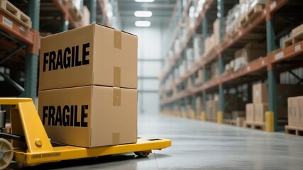 Supply chain management business operations by safe delivery of fragile items through effective logistics, packaging, import, export, and transportation strategies