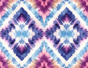Symmetric geometric abstract design with diamond patterns