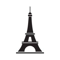 Futuristic Digital-Inspired Eiffel Tower Symbol Reflecting Innovation