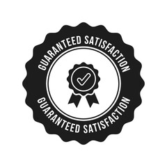 Guaranteed satisfaction trust seal vector icon badge Vector