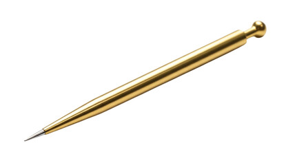 Gold mechanical pencil transparent background cutout png