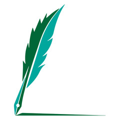 Obraz premium Elegant Quill Pen Icon