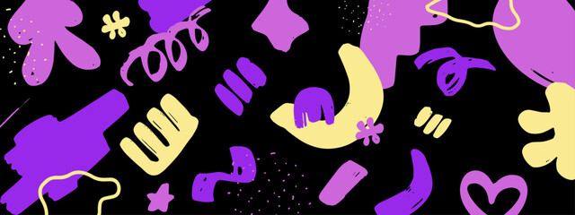 Stylish abstract background with organic shapes