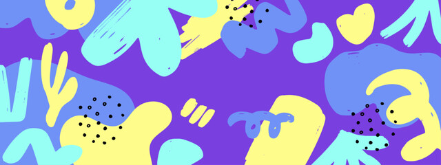 Vibrant Abstract Colorful Shapes With Hands, Sparkles, And Playful Dots For Creative Background