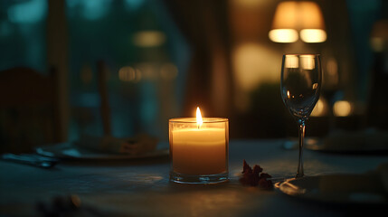 candles on the table