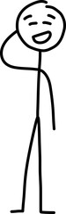 Stick figure doodle Illustration