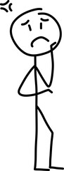 Stick figure doodle Illustration