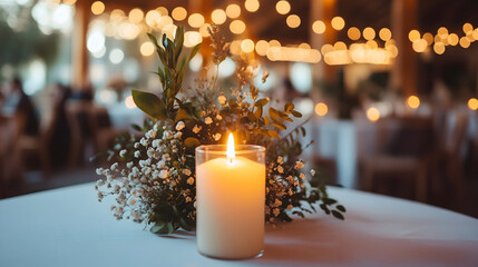 christmas candles in the church