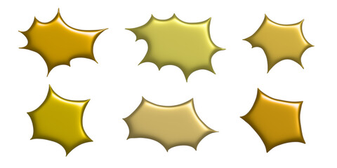 3d speech bubble Blank empty message box Textbox frame for banners, price tags, stickers, design