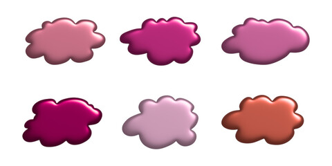 3d speech bubble Blank empty message box Textbox frame for banners, price tags, stickers, design