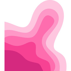 Pink Wavy Corner Gradient