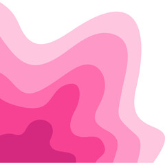 Pink Wavy Corner Gradient