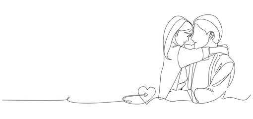 continuous line of a father's love for his daughter