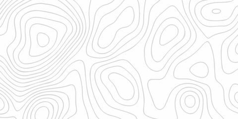 Fototapeta premium white topography map geography relief diagram texture design. Topography white background and black line world map texture design. Lines Topographic contour lines grid map seamless pattern. 