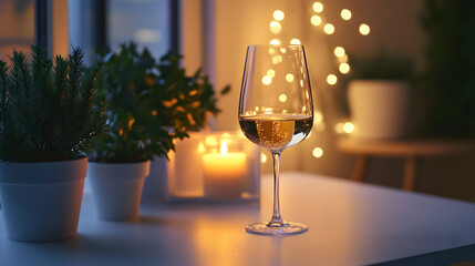 two glasses of champagne on table