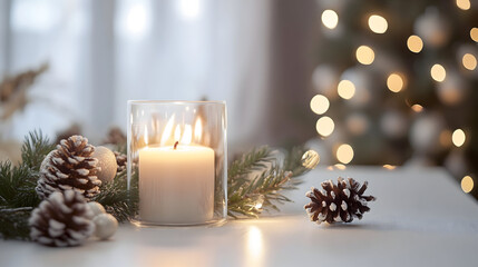 christmas decoration with candles