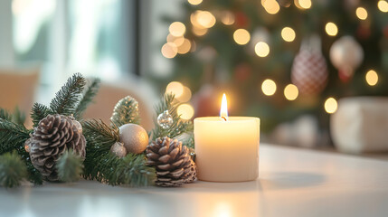 christmas decoration with candles