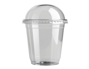 Clear plastic cup w/ dome lid