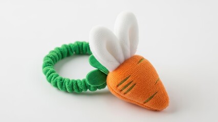Carrot Bunny Hair Tie Isolated