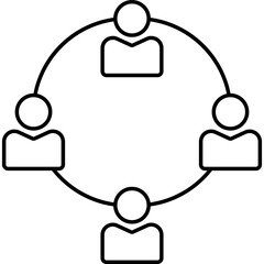 Networking Icon Illustration