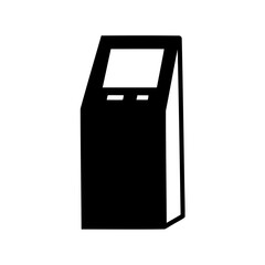 Modern self-service payment and information kiosk device Vector, illustration