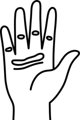 굳은살 손 흑백