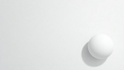 white egg on white background