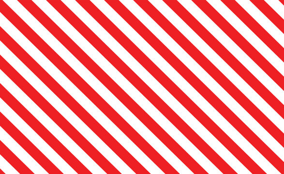 Red stripes on white background. Striped diagonal pattern Vector illustration of Seamless Transparent Background.