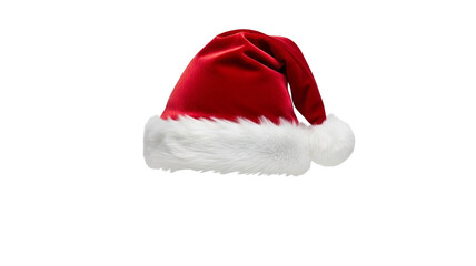 Santa Claus hat isolated. Christmas and New Year celebration