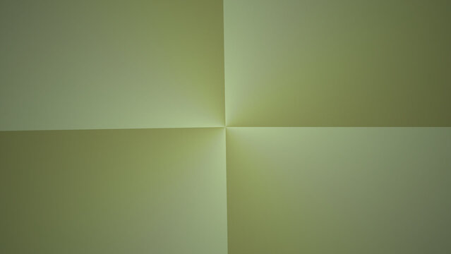 Subtle textured green paper folded into four quadrants with soft lighting