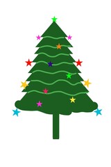 christmas tree vector illustration