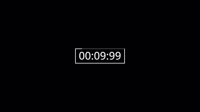 15 seconds countdown animation with transparent background, fifteen seconds  countdown timer from 15 seconds to 0 seconds countdown timer with alpha channel in 4k.
