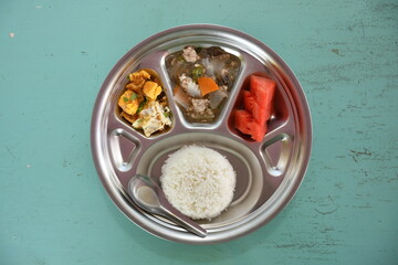 Thai daily school lunch