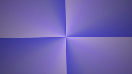 Abstract geometric pattern of intersecting light and shadowed planes in purple hues