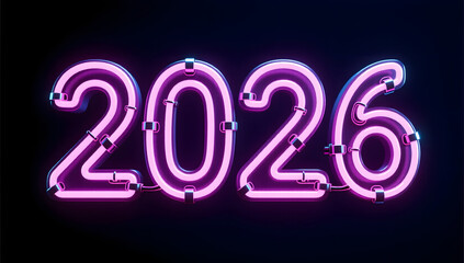 Neon Lights Create Retro-Futuristic Trend Poster