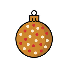 Gingerbread Dot Ornament