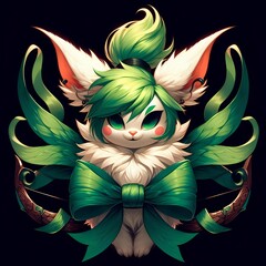 green friend is a cute creature