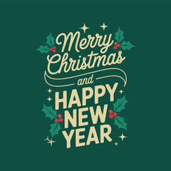 Greeting design for happy new year celebration